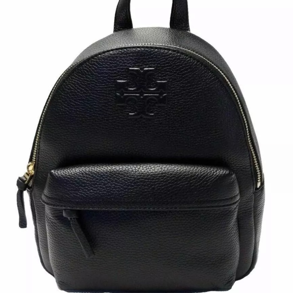 NWT! Tory Burch THEA Mini Pebble Leather Backpack Black Small Size -$395 - Picture 9 of 9